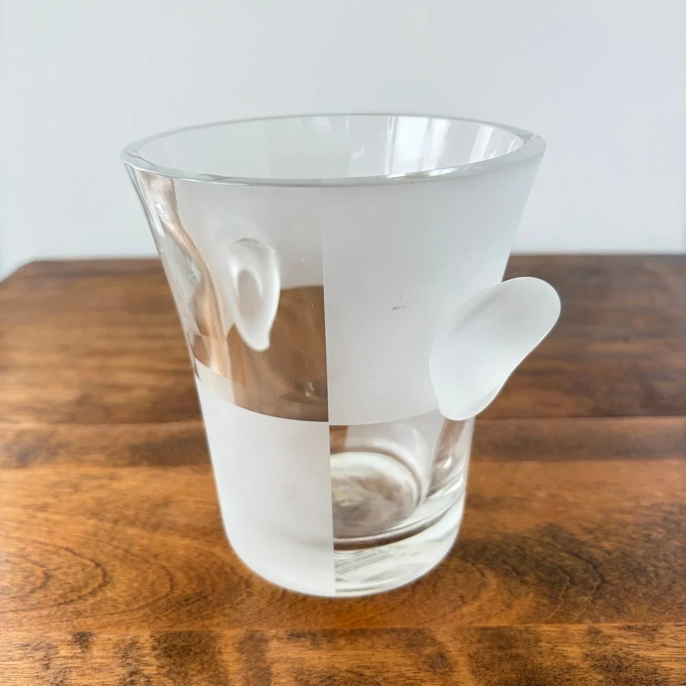 Nautica‎ Glassware Frost Block Clear Small Ice Bucket